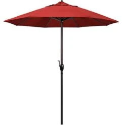 7.5 Ft Umbrella - Red -Pure Pools Store 2 ft AutoTilt Patio Umbrella 55
