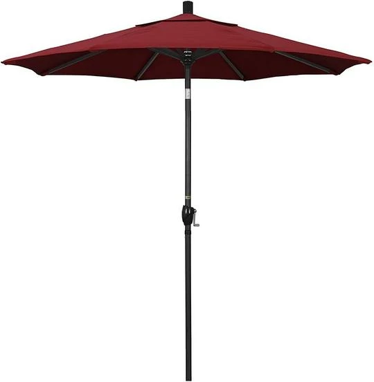 7 1/2 Ft Market Umbrella With Black Aluminum Pole 2 7 1/2 Ft Market Umbrella With Black Aluminum Pole - Image 2
