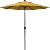 7 1/2 Ft Market Umbrella With Black Aluminum Pole
