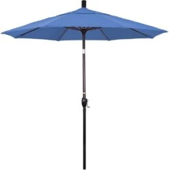7.5 Ft Market Umbrella Bronze/Lemon -Pure Pools Store 2 ft Market Umbrella with Bronze Aluminum Pole 134