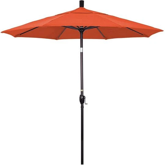7.5 Ft Market Umbrella Bronze/Royal Blue 2 7.5 Ft Market Umbrella Bronze/Royal Blue - Image 2
