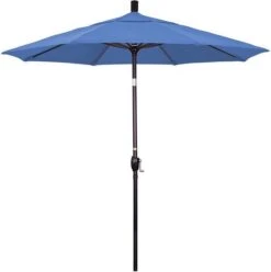 7.5 Ft Market Umbrella Bronze/Kiwi -Pure Pools Store 2 ft Market Umbrella with Bronze Aluminum Pole 22