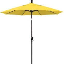 7.5 Ft Market Umbrella Bronze/Kiwi -Pure Pools Store 2 ft Market Umbrella with Bronze Aluminum Pole 36