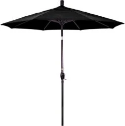 7.5 Ft Market Umbrella Bronze/Antique Beige -Pure Pools Store 2 ft Market Umbrella with Bronze Aluminum Pole 52