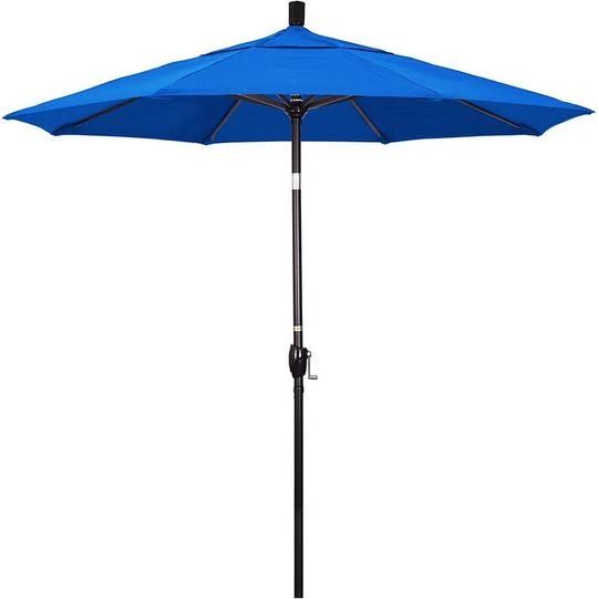 7.5 Ft Market Umbrella Bronze/Navy Blue 7 7.5 Ft Market Umbrella Bronze/Navy Blue - Image 7