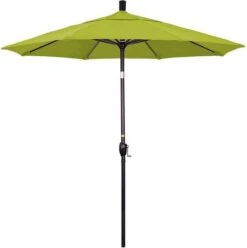 7.5 Ft Market Umbrella Bronze/Navy Blue 28 7.5 Ft Market Umbrella Bronze/Navy Blue -Pure Pools Store 2 ft Market Umbrella with Bronze Aluminum Pole 68