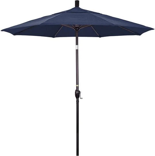 7.5 Ft Market Umbrella Bronze/Navy Blue 12 7.5 Ft Market Umbrella Bronze/Navy Blue - Image 12