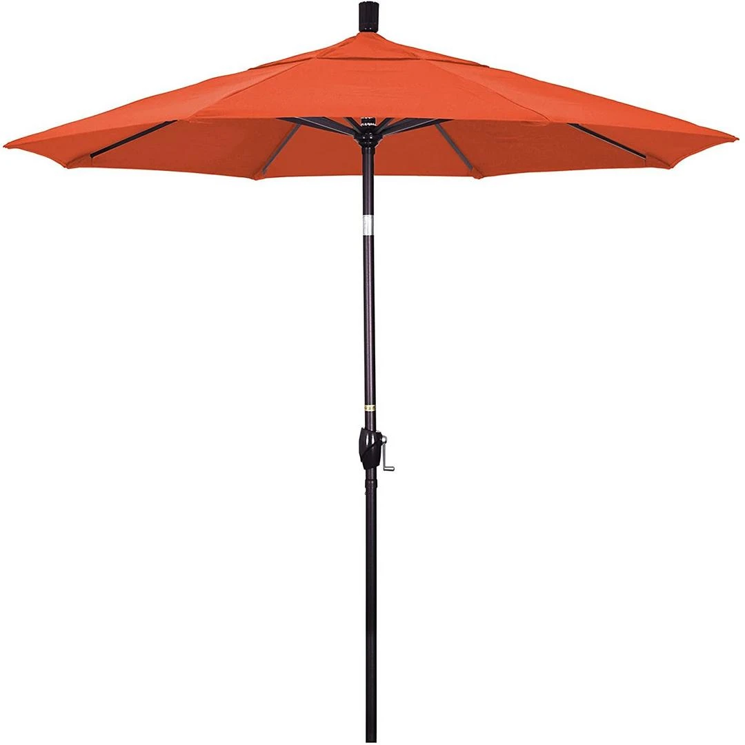 7.5 Ft Market Umbrella Bronze/Navy Blue 14 7.5 Ft Market Umbrella Bronze/Navy Blue - Image 14