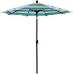 7 1/2 Ft Push Button Tilt Patio Umbrella In Sunbrella Fabric -Pure Pools Store 2 ft Push Button Tilt Patio Umbrella in Sunbrella Fabric 11