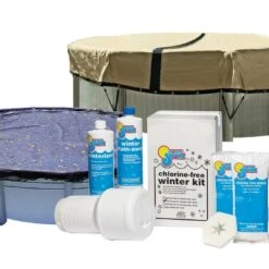 24' Round Ultimate Above Ground Winter Pool Cover 12-Year With Leaf Net And Chemical Closing Kit Bundle -Pure Pools Store 24 Round Ultimate Above Ground Winter Pool Cover 12 Year with Leaf Net and Chemical Closing Kit Bundle 4