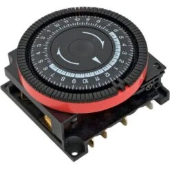 Diehl - 24 Hr Spa Timer, SPST 120V, 4-Term Orange Panel Mount