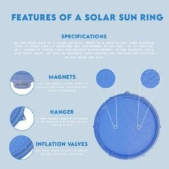 Solar Sun Rings - 5' Round Passive Solar Pool Heating - Sunburst -Pure Pools Store 5 Round Passive Solar Pool Heating Sunburst 11