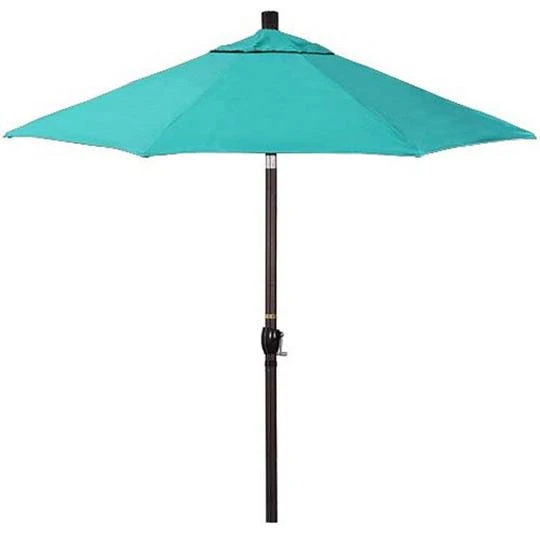 9 Ft Push Button Tilt Patio Umbrella In Sunbrella Fabric 2 9 Ft Push Button Tilt Patio Umbrella In Sunbrella Fabric - Image 2