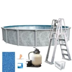 Ambassador 18' X 52" Round Above Ground Pool Package -Pure Pools Store Ambassador 18 x 52 Round Above Ground Pool Package 5