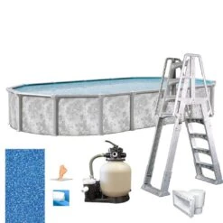 Ambassador 18'x33' X 52" Oval Above Ground Pool Package -Pure Pools Store Ambassador 18x33 x 52 Oval Above Ground Pool Package 3