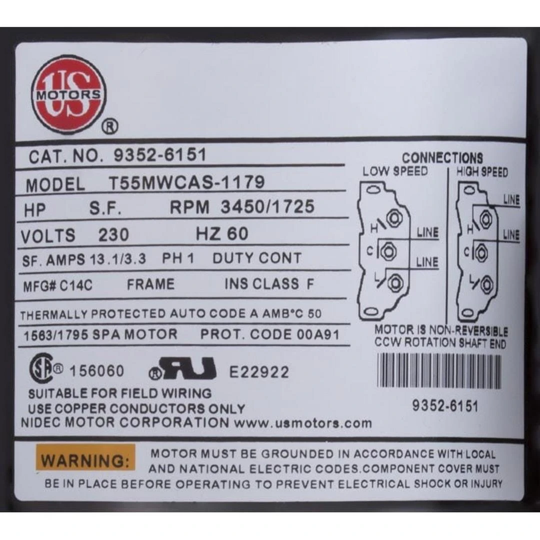 Gecko - Aqua-Flo Flo-Master XP2 06130395-2040 Spa Pump 3 HP Dual Speed 230V 16 Gecko - Aqua-Flo Flo-Master XP2 06130395-2040 Spa Pump 3 HP Dual Speed 230V - Image 16