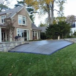 Hinspergers - Aqua Master 16 X 32 Rectangle With Center End Step Solid Safety Cover, Blue 16 Hinspergers - Aqua Master 16 X 32 Rectangle With Center End Step Solid Safety Cover, Blue -Pure Pools Store Aqua Master 16 x 32 Rectangle with Center End Step Solid Safety Cover Blue 4