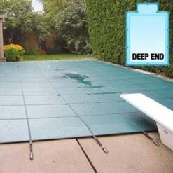 Hinspergers - Aqua Master 18 X 36 Solid Safety Cover - Rectangle With Center End Step, Blue 10 Hinspergers - Aqua Master 18 X 36 Solid Safety Cover - Rectangle With Center End Step, Blue -Pure Pools Store Aqua Master 18 x 36 Solid Safety Cover Rectangle with Center End Step Blue 4