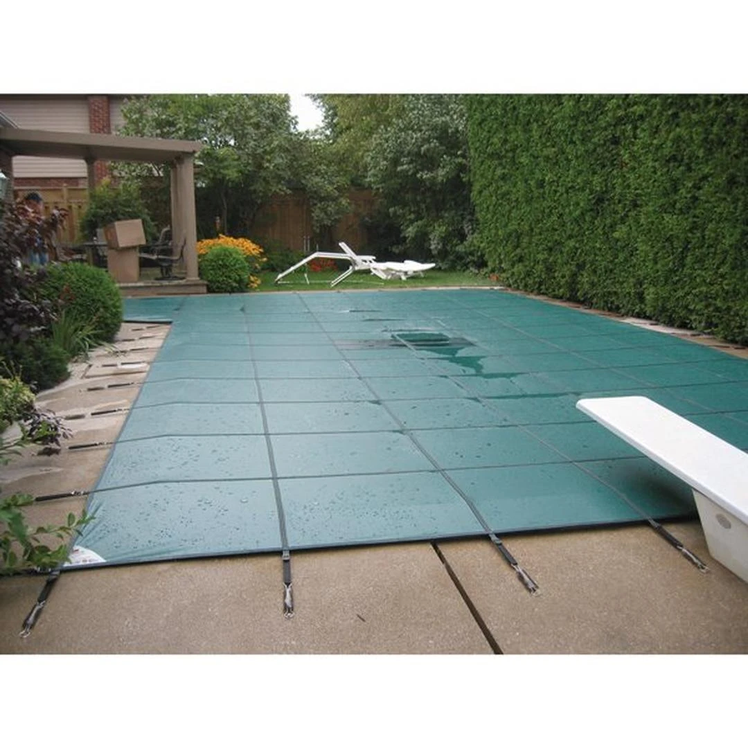 Hinspergers - Aqua Master 18 X 36 Solid Safety Cover - Rectangle With Center End Step Green 11 Hinspergers - Aqua Master 18 X 36 Solid Safety Cover - Rectangle With Center End Step Green - Image 11