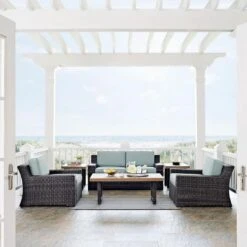 Crosley - Beaufort 6-Piece Wicker Set -Pure Pools Store Beaufort 6 Piece Wicker Set 4