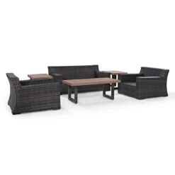 Crosley - Beaufort 6-Piece Wicker Set -Pure Pools Store Beaufort 6 Piece Wicker Set 5
