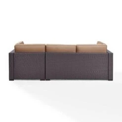 Crosley - Biscayne Mist 4 Piece Wicker Set With Loveseat, Corner Chair, Ottoman And Coffee Table -Pure Pools Store Biscayne 4 Piece Wicker Set with Loveseat Corner Chair Ottoman and Coffee Table 19