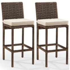 Bradenton Wicker Bar Stool Set -Pure Pools Store Bradenton Wicker Bar Stool Set 6