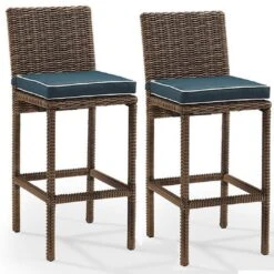 Bradenton Wicker Bar Stool Set -Pure Pools Store Bradenton Wicker Bar Stool Set 7