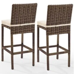 Bradenton Wicker Bar Stool Set -Pure Pools Store Bradenton Wicker Bar Stool Set 8