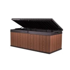 Keter - Darwin 100 Gallon Resin Large Deck Box, Brown -Pure Pools Store Darwin 100 Gallon Resin Large Deck Box Brown 6