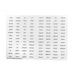 Jandy - Decal Set, Auxiliary Equipment Labels