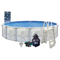 Eden 18' X 52" Round Above Ground Pool Package -Pure Pools Store Eden 18 x 52 Round Above Ground Pool Package 6
