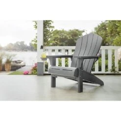 Keter - Everest Adirondack Chair, Grey -Pure Pools Store Everest Adirondack Chair Grey 4
