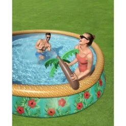 Bestway - Fast Set Paradise Palms 15' Round Inflatable Pool Set -Pure Pools Store Fast Set Paradise Palms 15 Round Inflatable Pool Set 17