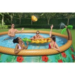 Bestway - Fast Set Paradise Palms 15' Round Inflatable Pool Set -Pure Pools Store Fast Set Paradise Palms 15 Round Inflatable Pool Set 5