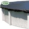 Fine Mesh 28' Round Winter Pool Cover With 45 Cover Clips