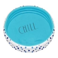 Rae Dunn - Indigo Polka Dot Inflatable Mini Pool - Chill