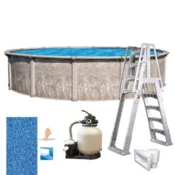 Marina 18' X 52" Round Above Ground Pool Package -Pure Pools Store Marina 18 x 52 Round Above Ground Pool Package 5