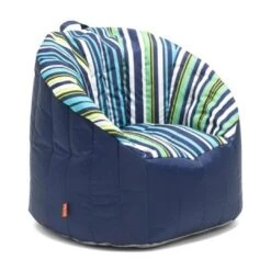 Big Joe - Outdoor Lumin Chair, Cozumel Stripe And Navy 31 Big Joe - Outdoor Lumin Chair, Cozumel Stripe And Navy -Pure Pools Store Outdoor Lumin Chair Cozumel Stripe and Navy 15