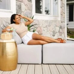 Big Joe - Patio 2-Piece Sectional Couch, Light Gray 10 Big Joe - Patio 2-Piece Sectional Couch, Light Gray -Pure Pools Store Patio 2 Piece Sectional Couch Light Gray 4