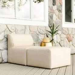 Big Joe - Patio 2-Piece Sectional Couch, Terra Bask -Pure Pools Store Patio 2 Piece Sectional Couch Terra Bask 3