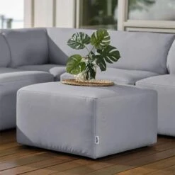 Big Joe - Patio Ottoman, Light Gray