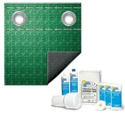 Polar Plus 12-Year 25' X 45' Rectangle Winter Pool Cover With Pool Closing Kit Up To 35,000 Gallons Bundle