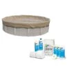 Polar Protector 20-Year 28' Round Winter Pool Cover With Pool Closing Kit Up To 35,000 Gallons Bundle