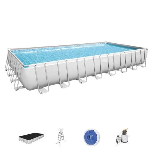 Bestway - Power Steel 31' X 16' Rectangle Above Ground Pool Set 2 Bestway - Power Steel 31' X 16' Rectangle Above Ground Pool Set - Image 2
