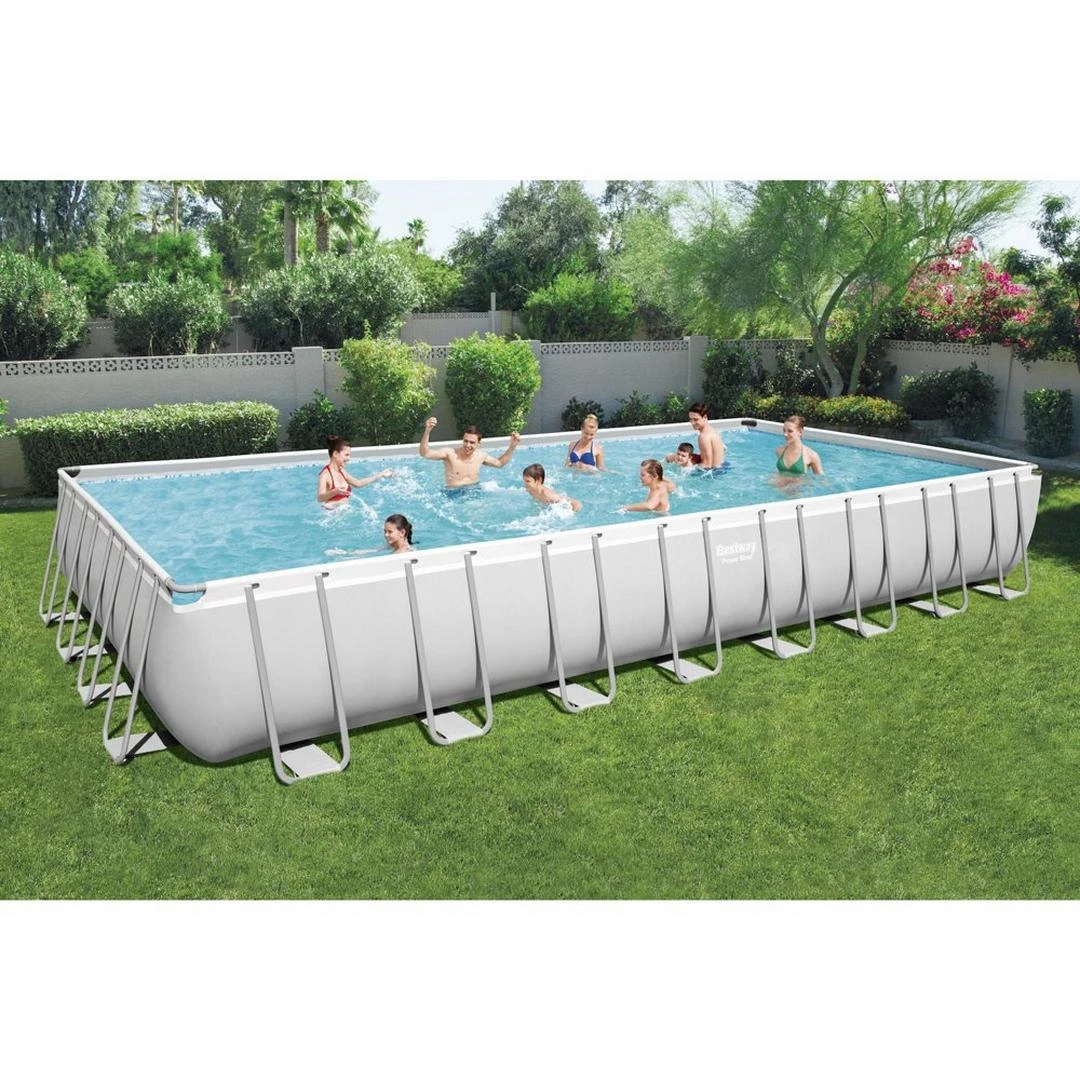 Bestway - Power Steel 31' X 16' Rectangle Above Ground Pool Set 8 Bestway - Power Steel 31' X 16' Rectangle Above Ground Pool Set - Image 8