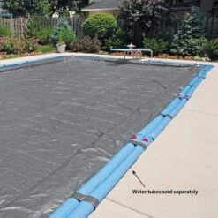 Midwest Canvas - 30' X 50' Rectangle Winter Pool Cover, 16 Year Warranty, Silver 13 Midwest Canvas - 30' X 50' Rectangle Winter Pool Cover, 16 Year Warranty, Silver -Pure Pools Store Rectangle Winter Pool Cover 16 Year Warranty Silver 13