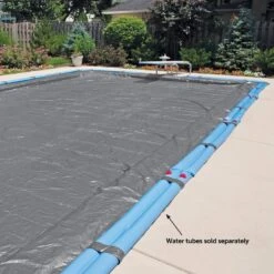 Midwest Canvas - 30' X 50' Rectangle Winter Pool Cover, 16 Year Warranty, Silver 18 Midwest Canvas - 30' X 50' Rectangle Winter Pool Cover, 16 Year Warranty, Silver -Pure Pools Store Rectangle Winter Pool Cover 16 Year Warranty Silver 18