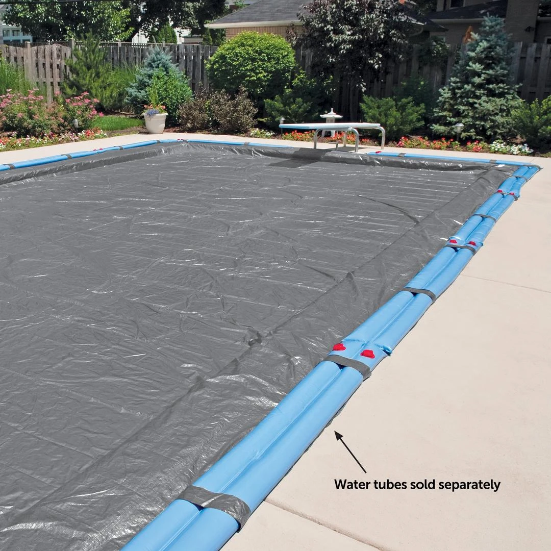 Midwest Canvas - 30' X 50' Rectangle Winter Pool Cover, 16 Year Warranty, Silver 9 Midwest Canvas - 30' X 50' Rectangle Winter Pool Cover, 16 Year Warranty, Silver - Image 9