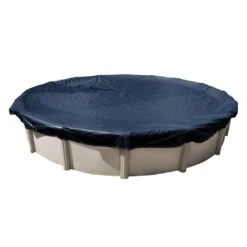Midwest Canvas - 12' Round Winter Pool Cover, 8 Year Warranty, Blue -Pure Pools Store Round Winter Pool Cover 8 Year Warranty Blue 26